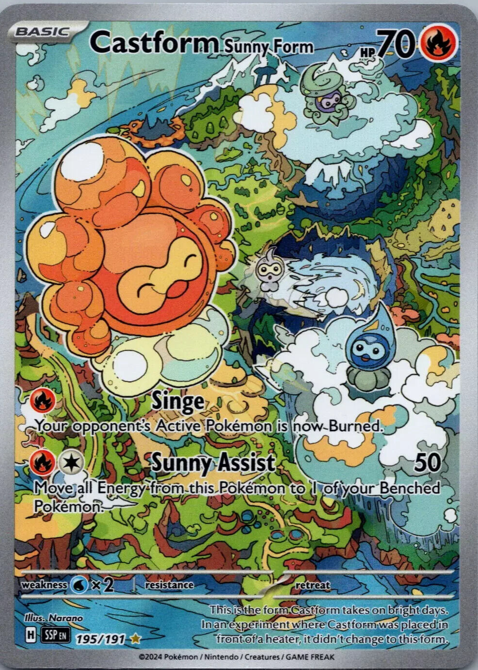 Castform Sunny Form 2024 Scarlet & Violet: Surging Sparks