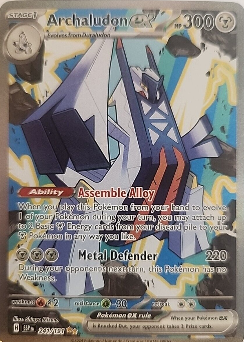 Archaludon ex 2024 Scarlet & Violet: Surging Sparks #241/191