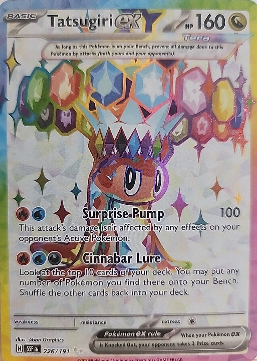 tera tatsguri ex pokemon card value 142/191 Amazon.com: Pokemon - Tatsugiri ex 142/191