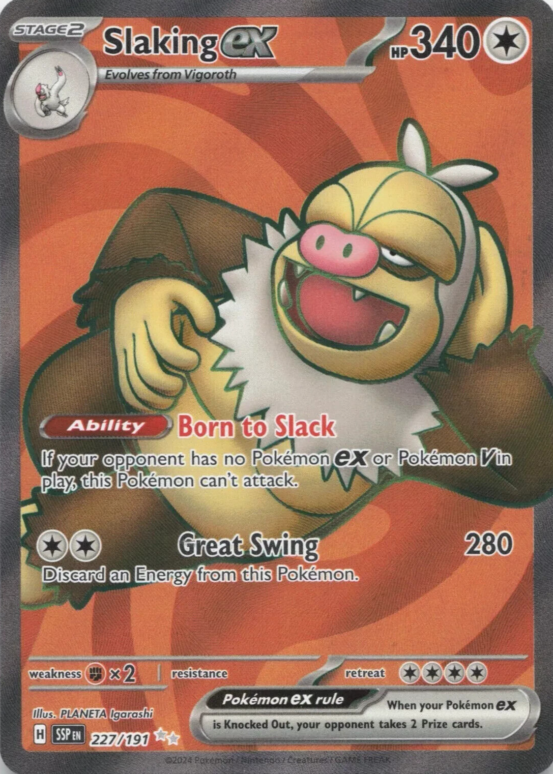 pokemon card slaking Deck Case Slaking - Pokémon Card Game | Authentic Japanese Pokémon TCG Case main image 1