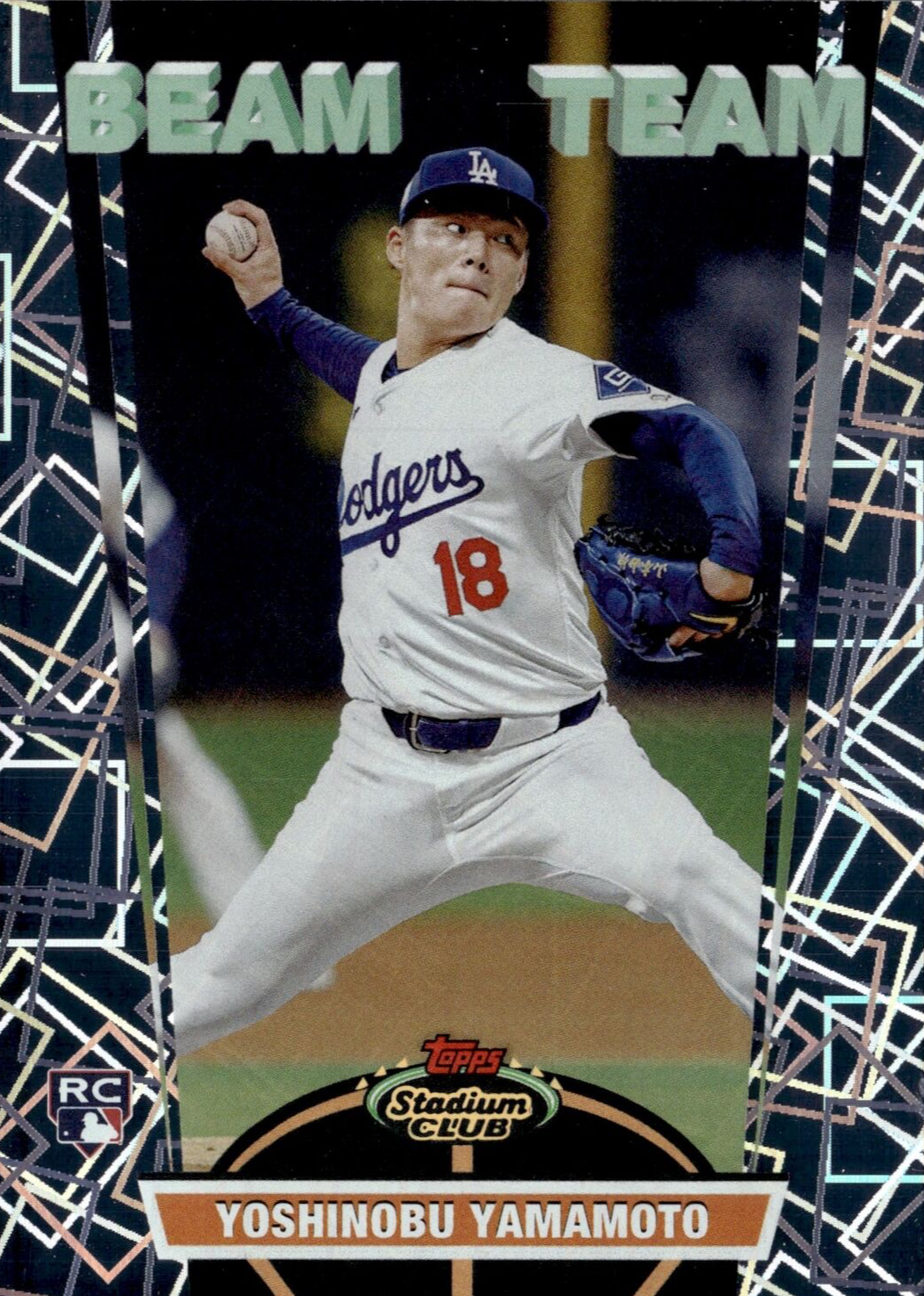 Yoshinobu Yamamoto 2024 Stadium Club #BT-8 Beam Team Price Guide