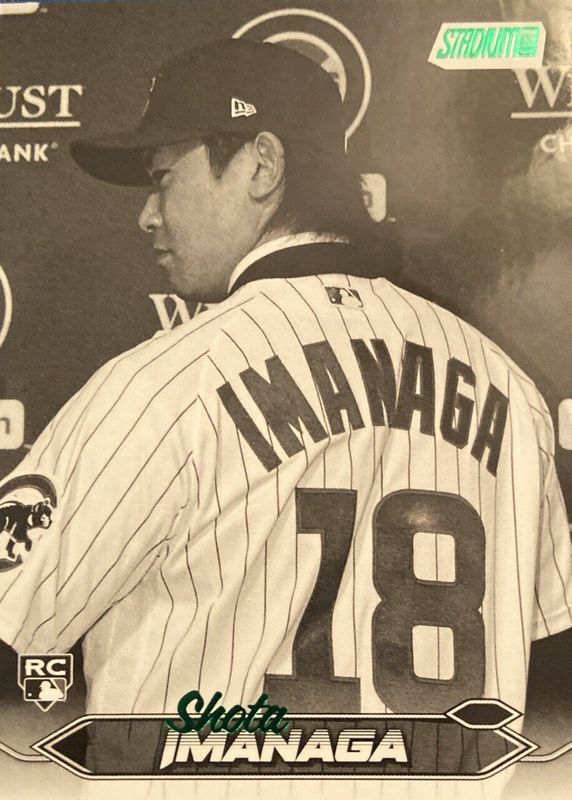 Shota Imanaga 2024 Stadium Club #240 Black & White Rookie RAW