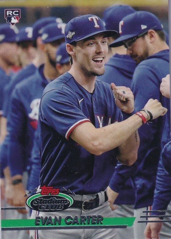 Evan Carter 2024 Stadium Club #208 1993 Design Variation Rookie RAW