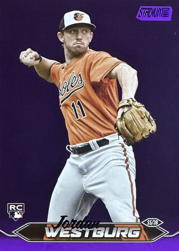 Jordan Westburg 2024 Stadium Club #77 Purple Foil /75 Rookie RAW