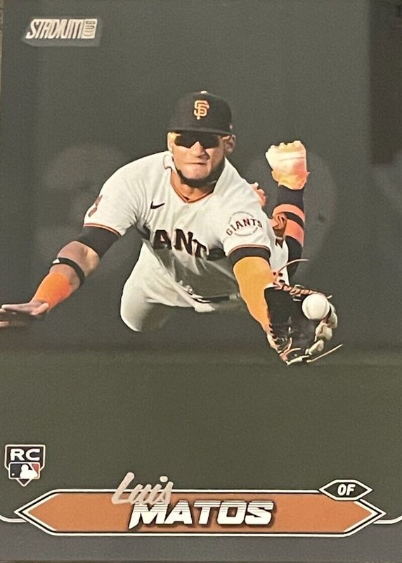 Luis Matos 2024 Stadium Club #209 Black Foil Rookie RAW