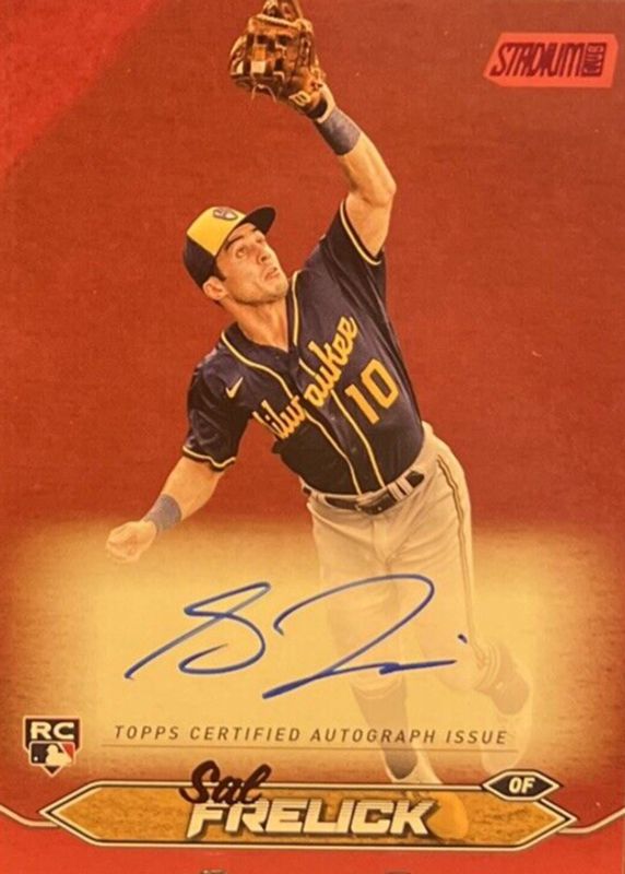 Sal Frelick 2024 Stadium Club #SCBA-SF Autographs - Red Foil /50 Rookie RAW