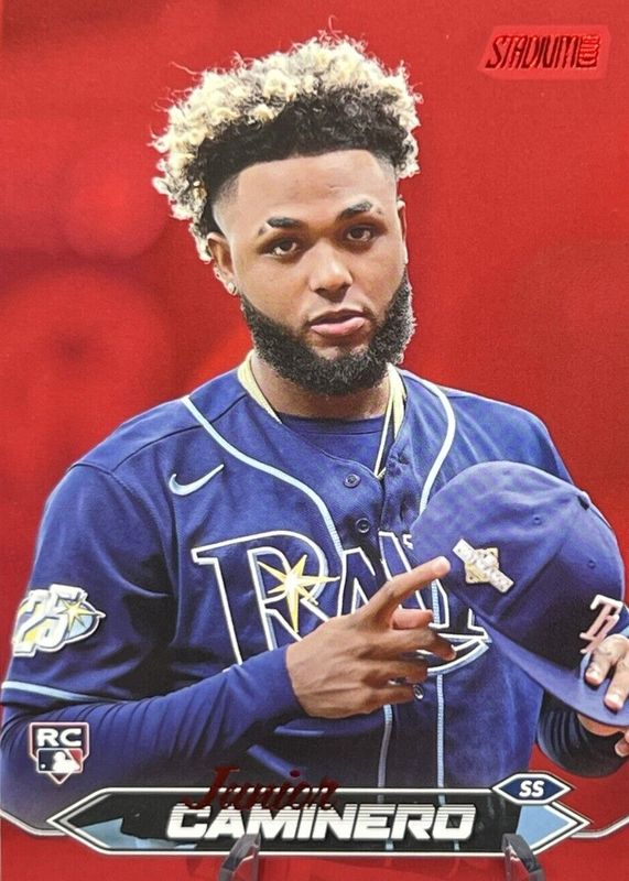 2023 Topps Stadium Club Junior Caminero Rookie Card - Tampa