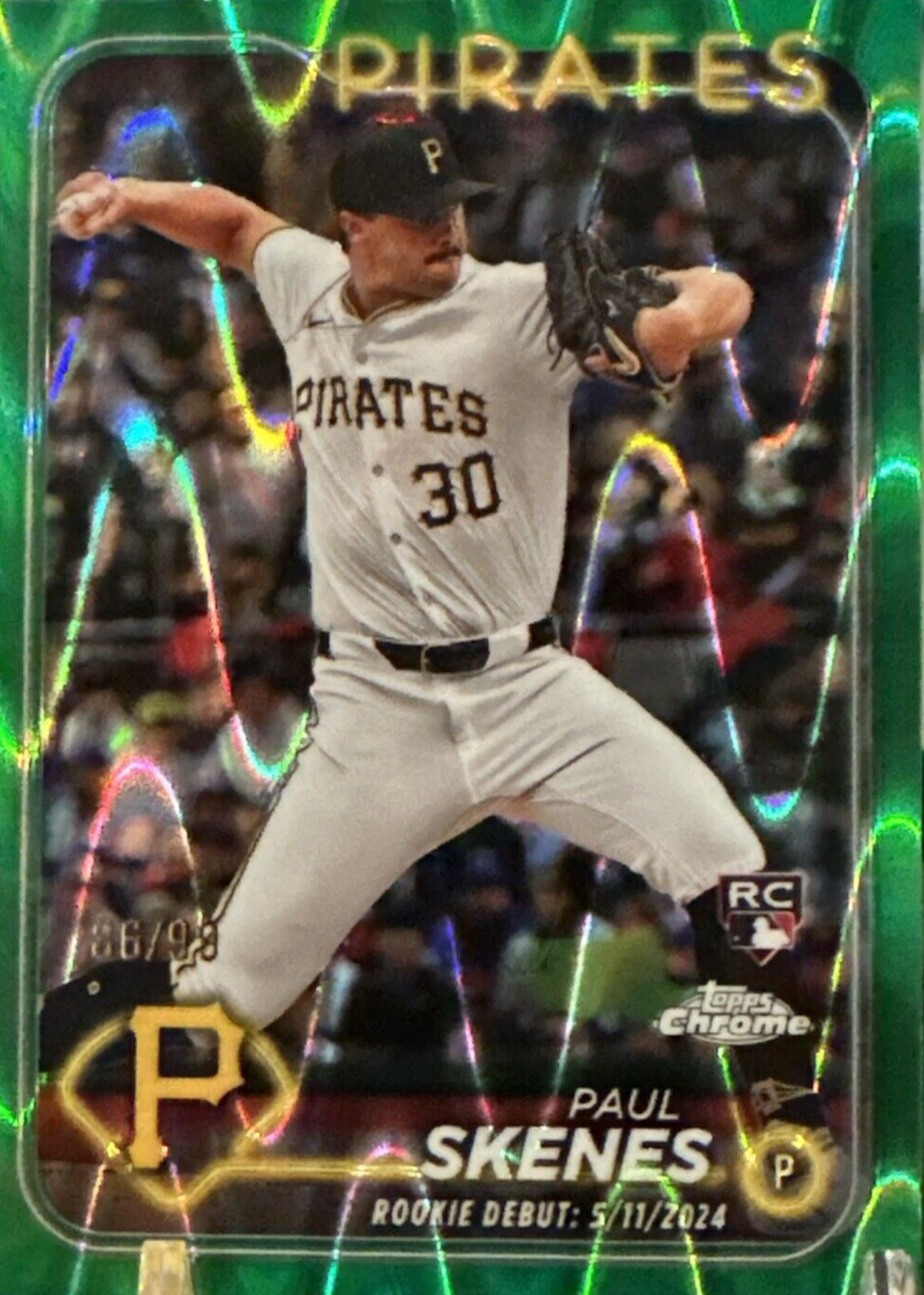 Paul Skenes 2024 Topps Chrome Update #USC27 Rookie Debut