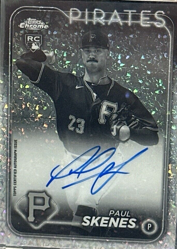 Topps Chrome スナイデル autograph サイン Paul Skenes 2024 Topps Chrome Update #RA-PS Autographs - Black