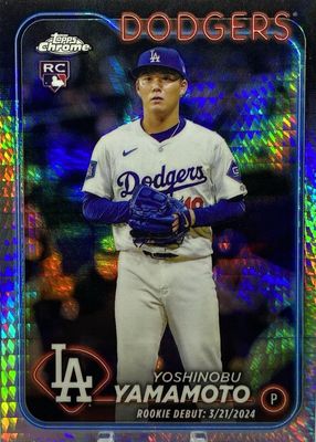 Yoshinobu Yamamoto 2024 Topps Chrome Update #AC-YY