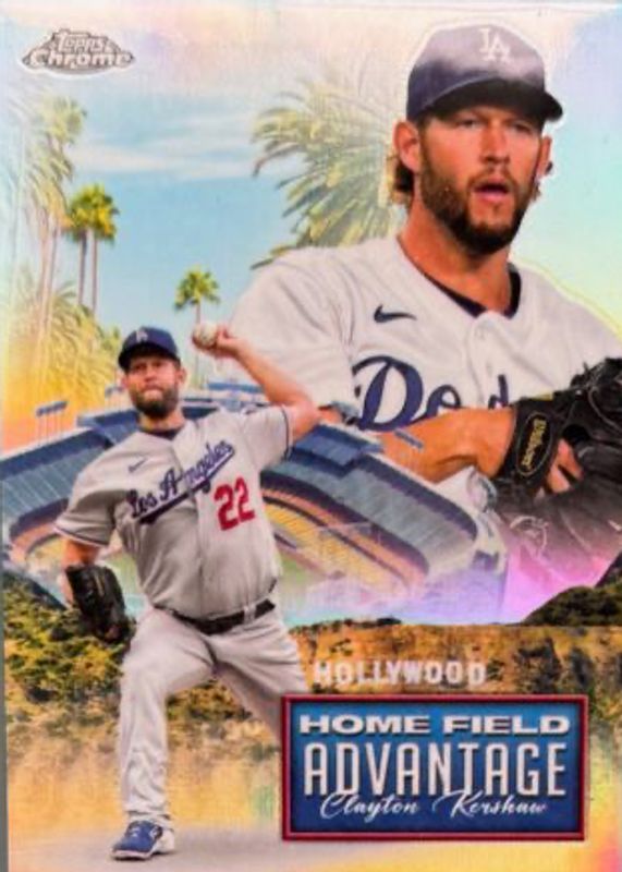 Clayton Kershaw 2024 Topps Chrome Update #HFAC-2 Home Field Advantage PSA 10