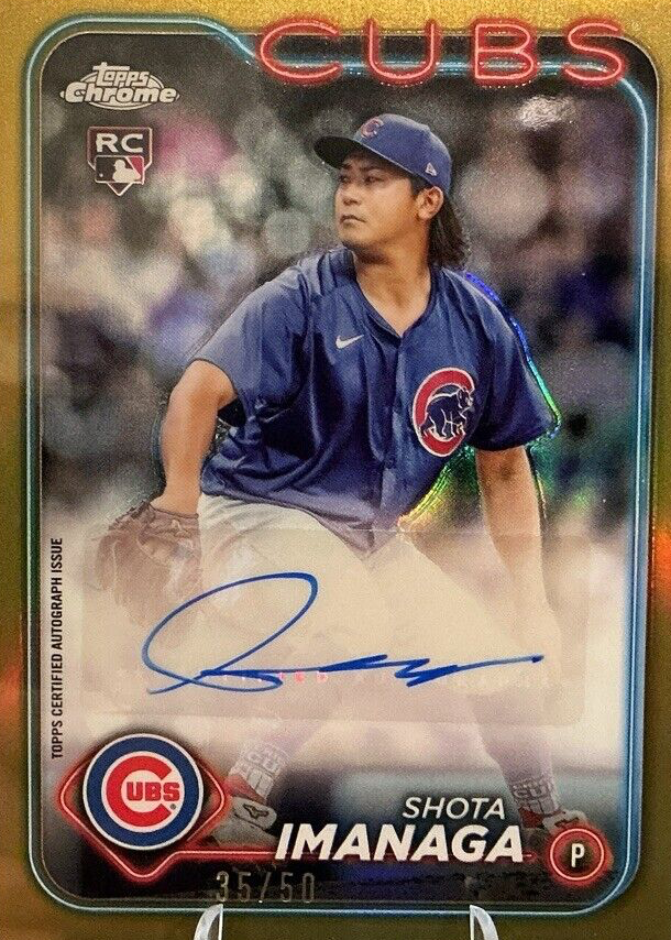 Shota Imanaga 2024 Topps Chrome Update #AC-SI Autographs