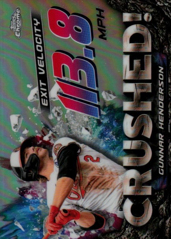 Gunnar Henderson 2024 Topps Chrome Update #CR-21 Crushed RAW