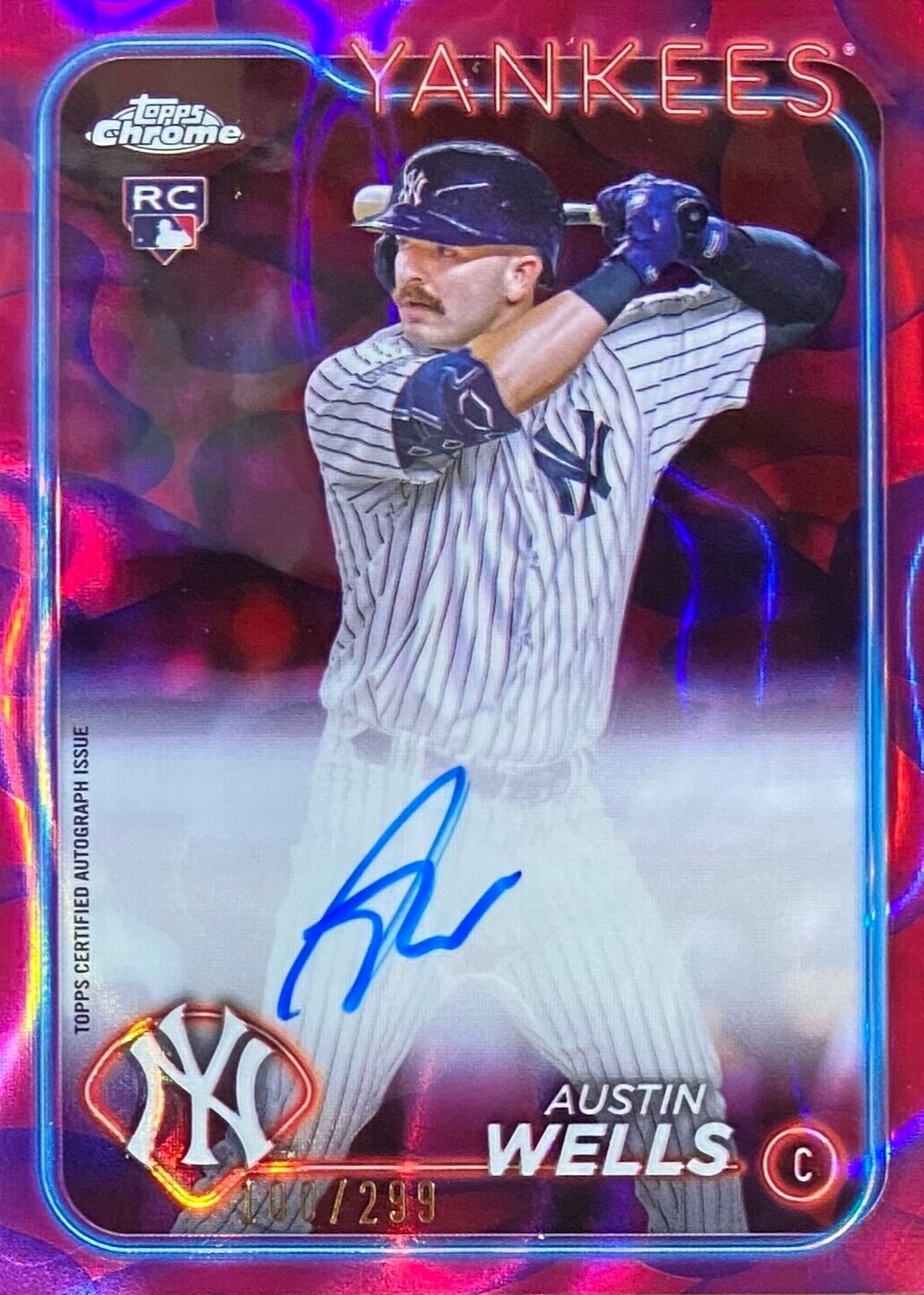 2024 Topps Chrome Update #RA-AW Autographs - Magenta & Purple Lava Lamp Refractor /299