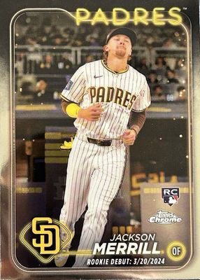Jackson Merrill 2024 Topps Chrome Update #USC57 Rookie Debut