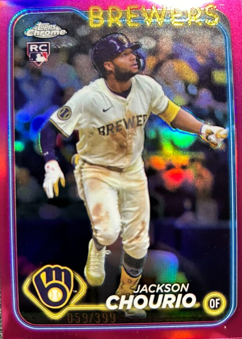 2024 Topps Chrome Update #USC18 JACKSON CHOURIO RC Milwaukee 