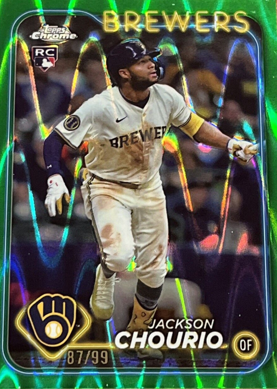 2024 Topps Chrome Update #USC18 JACKSON CHOURIO RC Milwaukee 