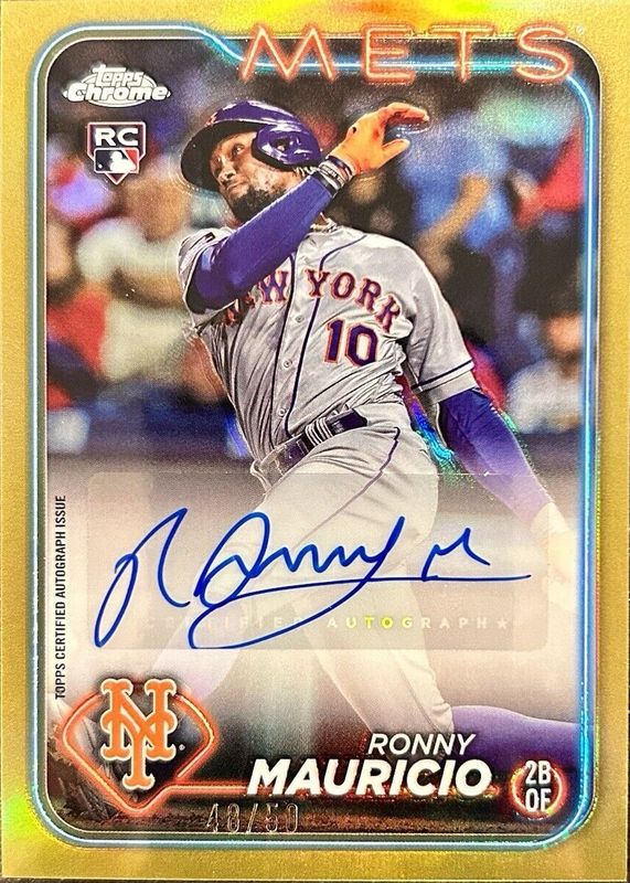 2024 Topps Chrome Update #AC-RM Autographs - Gold Refractor /50