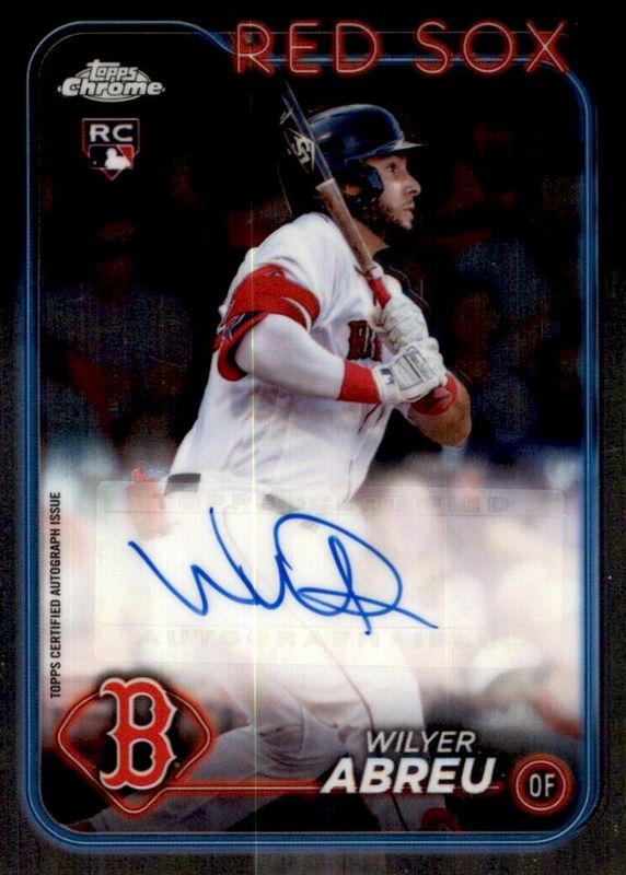 Wilyer Abreu 2024 Topps Chrome Update #AC-WA Autographs Rookie PSA 10