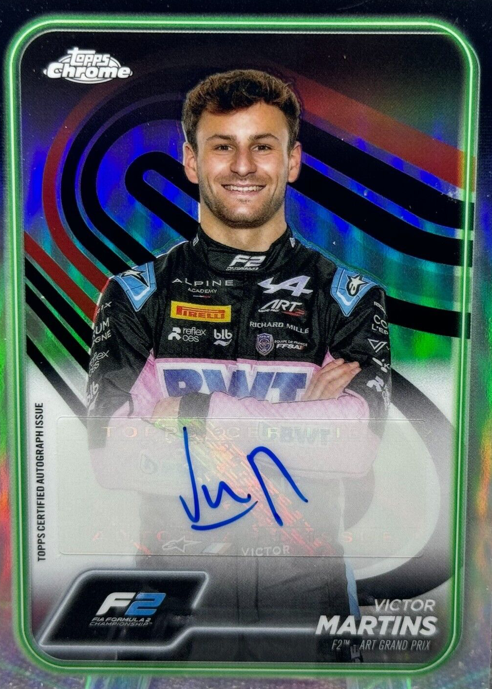 Victor Martins 2024 Topps Chrome Formula 1 #CAC-MAR Autographs