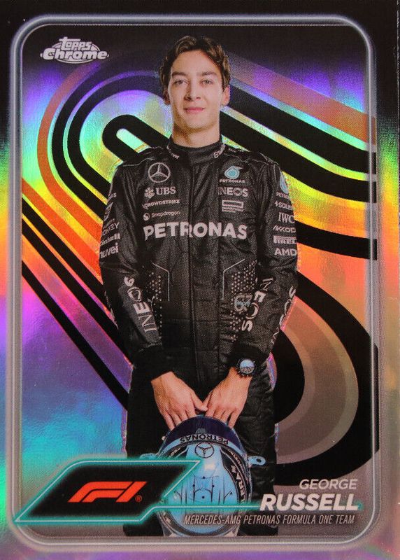 George Russell 2024 Topps Chrome Formula 1 #5 Refractor PSA 10