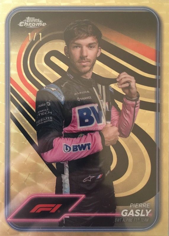 Pierre Gasly 2024 Topps Chrome Formula 1 #10 Superfractor /1 PSA 10