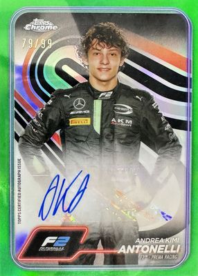 2024 Topps Chrome Formula 1 #CAC-ANT Autographs - Green Refractor /99
