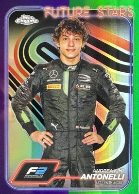2024 Topps Chrome Formula 1 #22 Purple & Green Refractor