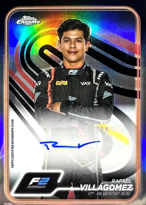 Rafael Villagomez 2024 Topps Chrome Formula 1 #CAC-VIL Autographs RAW