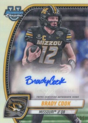 2024 Bowman Chrome University #PA-BCO Prospect Auto - Refractor /299