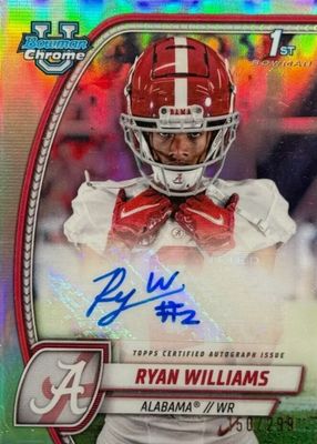 2024 Bowman Chrome University #PA-RWI Prospect Auto - Refractor /299 (1st)