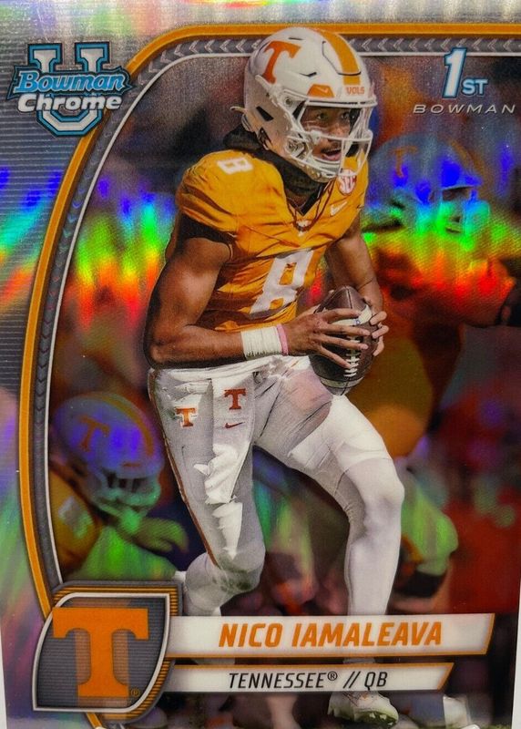 Nico Iamaleava 2024 Bowman Chrome University #SP-18 Image Variation (1st) RAW