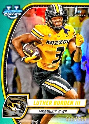 2024 Bowman Chrome University #123 Aqua Refractor /299 (1st)