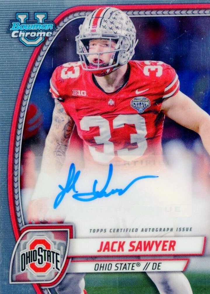 Jack Sawyer 2024 Bowman Chrome University #PA-JSA Prospect Auto