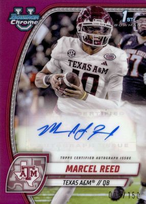 2024 Bowman Chrome University #PA-MR Prospect Auto - Fuchsia Refractor /150 (1st)