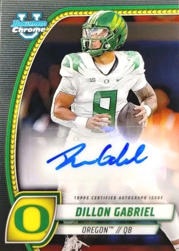 Dillon Gabriel 2024 Bowman Chrome University #PA-DGA Prospect Auto RAW