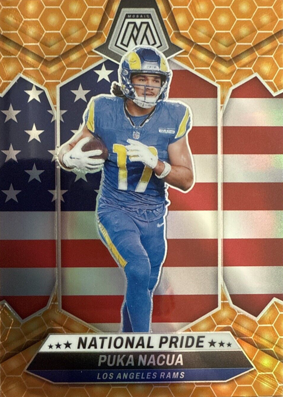 Puka Nacua 2024 Mosaic #264 National Pride - Honeycomb /(SSP