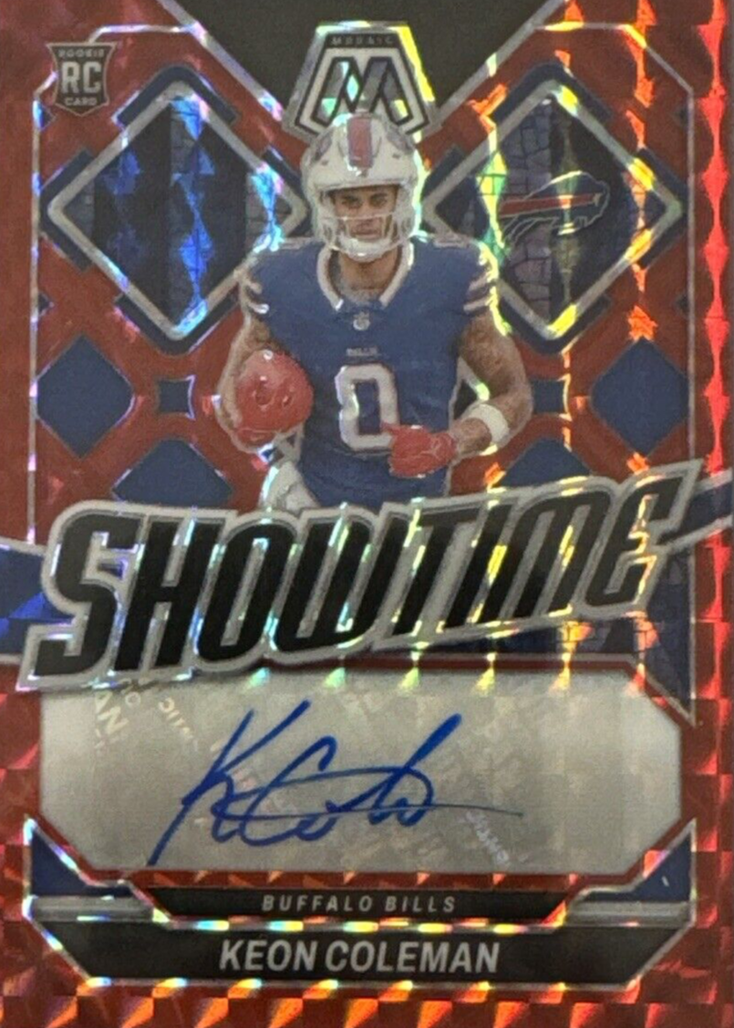 Keon Coleman 2024 Mosaic #SS-KCN Showtime Signatures - Red /199