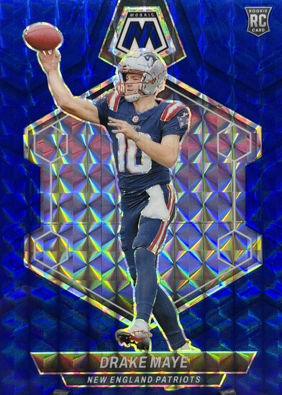 Drake Maye 2024 Mosaic #303 Blue /99 Price Guide - Sports