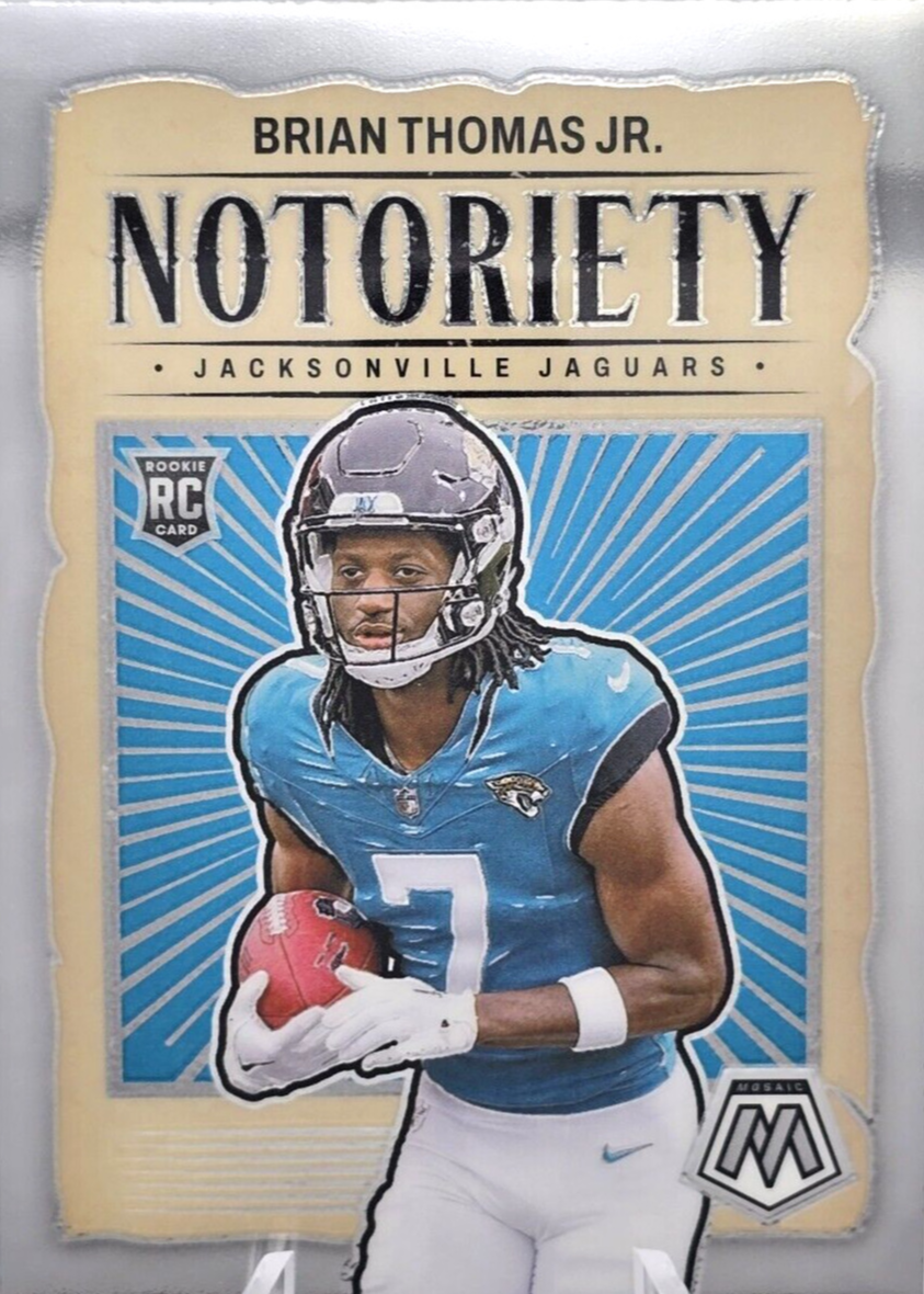 Brian Thomas Jr. 2024 Mosaic #25 Notoriety Price Guide - Sports