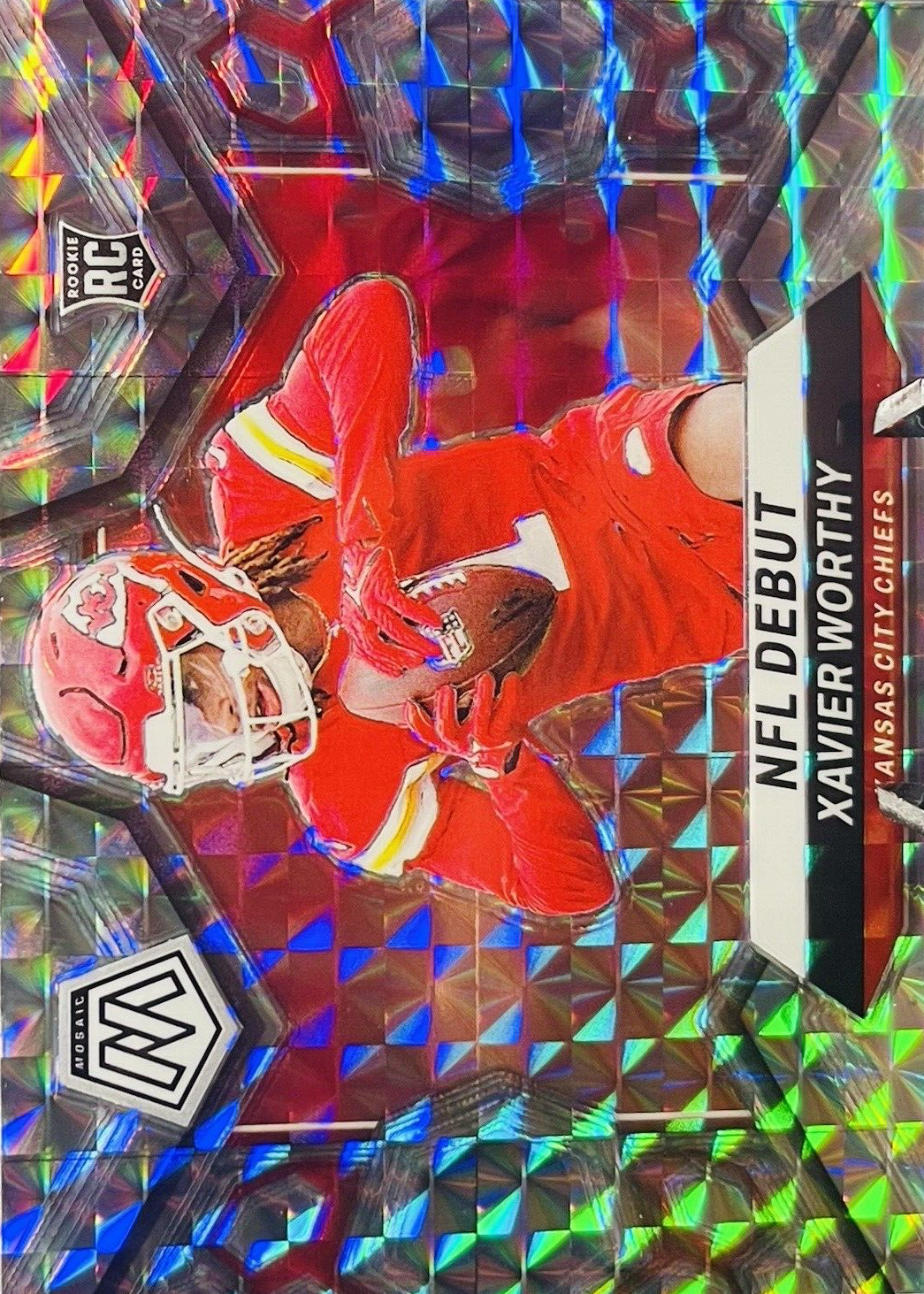 Xavier Worthy 2024 Mosaic #285 NFL Debut - Silver Price Guide