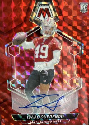 Isaac Guerendo 2024 Mosaic #388 Rookie Autographs - Purple /49 
