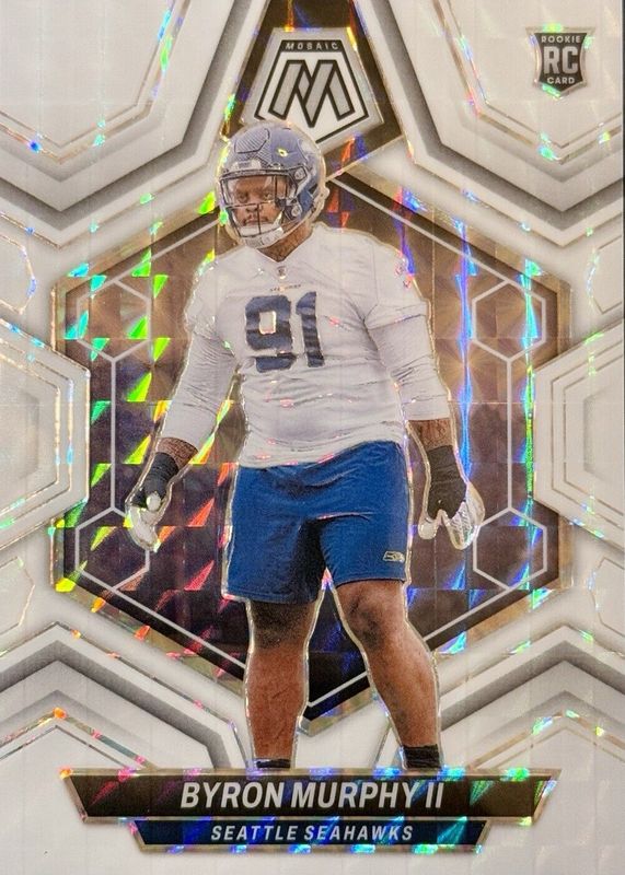 Byron Murphy II 2024 Mosaic #316 White /25 Rookie RAW