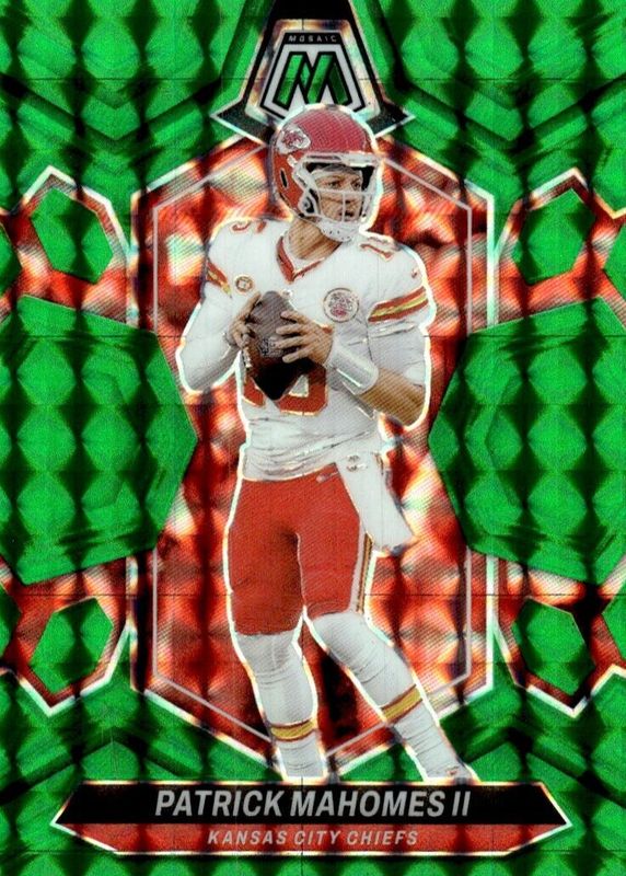 Patrick Mahomes II 2024 Mosaic #106 Green PSA 10