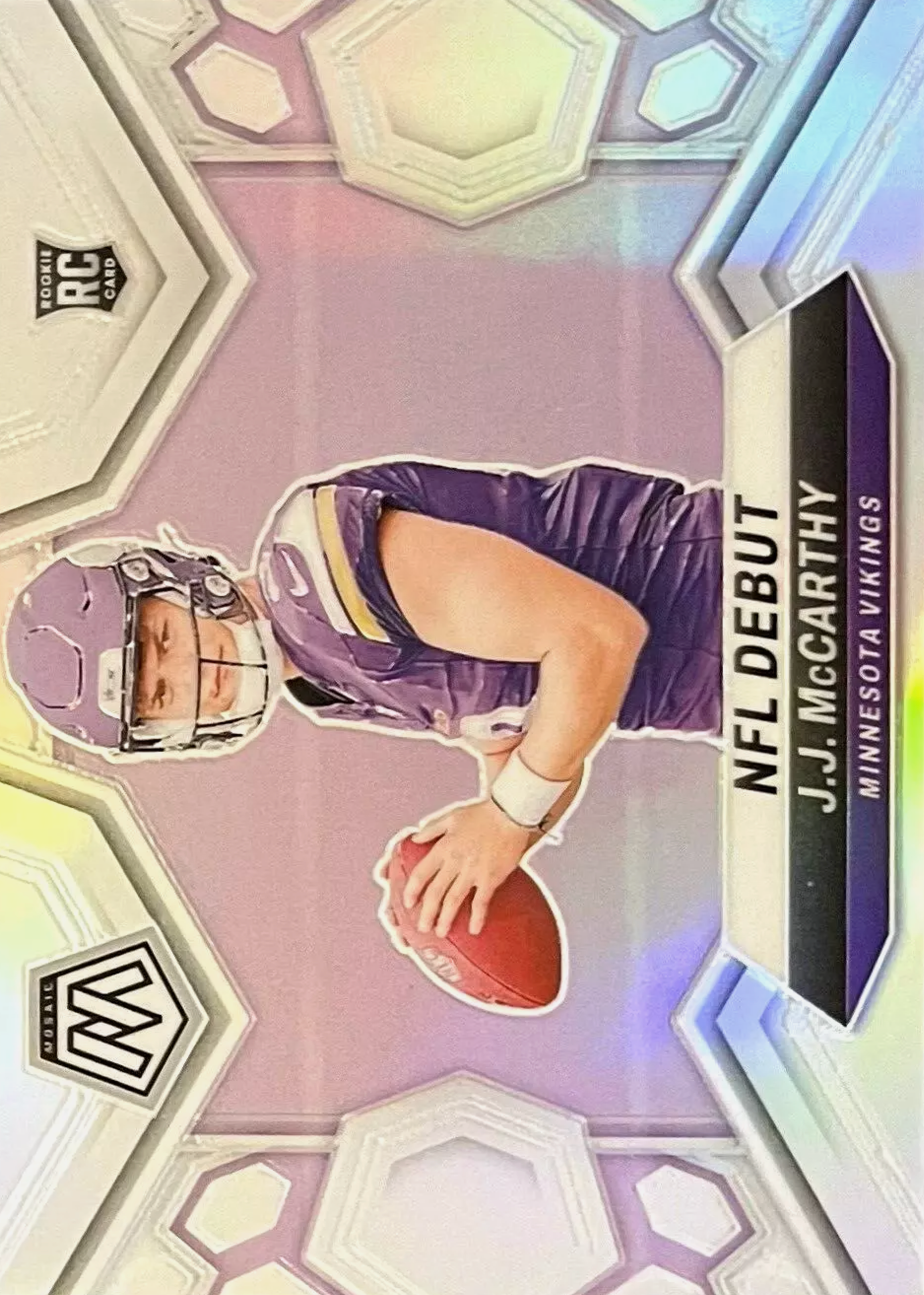 JJ McCarthy 2024 Mosaic #275 NFL Debut - Silver Price Guide