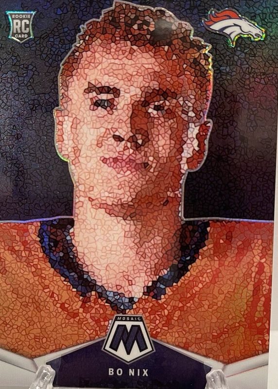 Bo Nix 2024 Mosaic #4 Micro Mosaic /(SSP) Rookie RAW