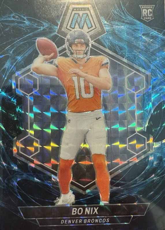 Bo Nix 2024 Mosaic #312 Genesis /(SSP) Rookie RAW