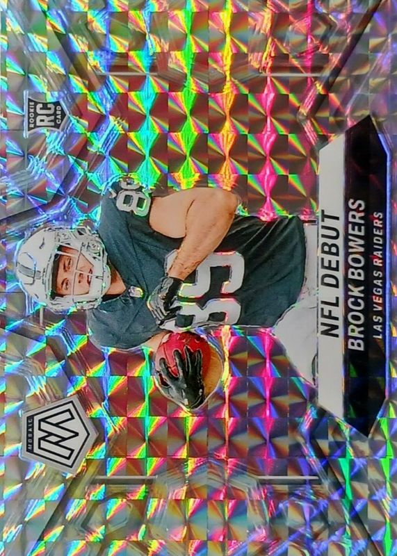 Brock Bowers 2024 Mosaic #286 NFL Debut - Mosaic Rookie PSA 10