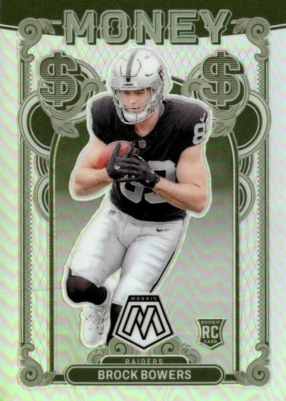 Brock Bowers 2024 Mosaic #6 Money /(SSP) Rookie RAW