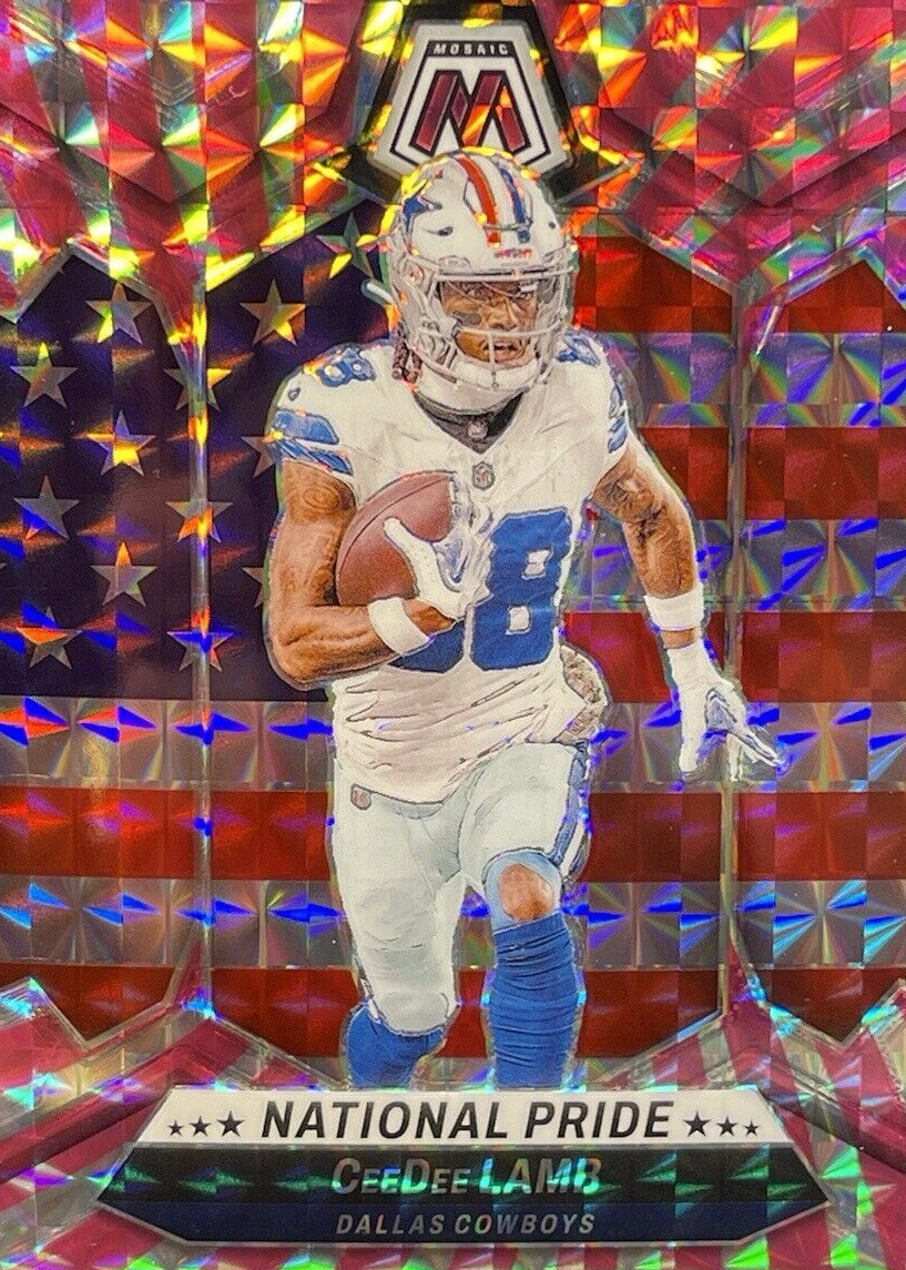 CeeDee Lamb 2024 Mosaic #262 National Pride - Pink Swirl /13 Price